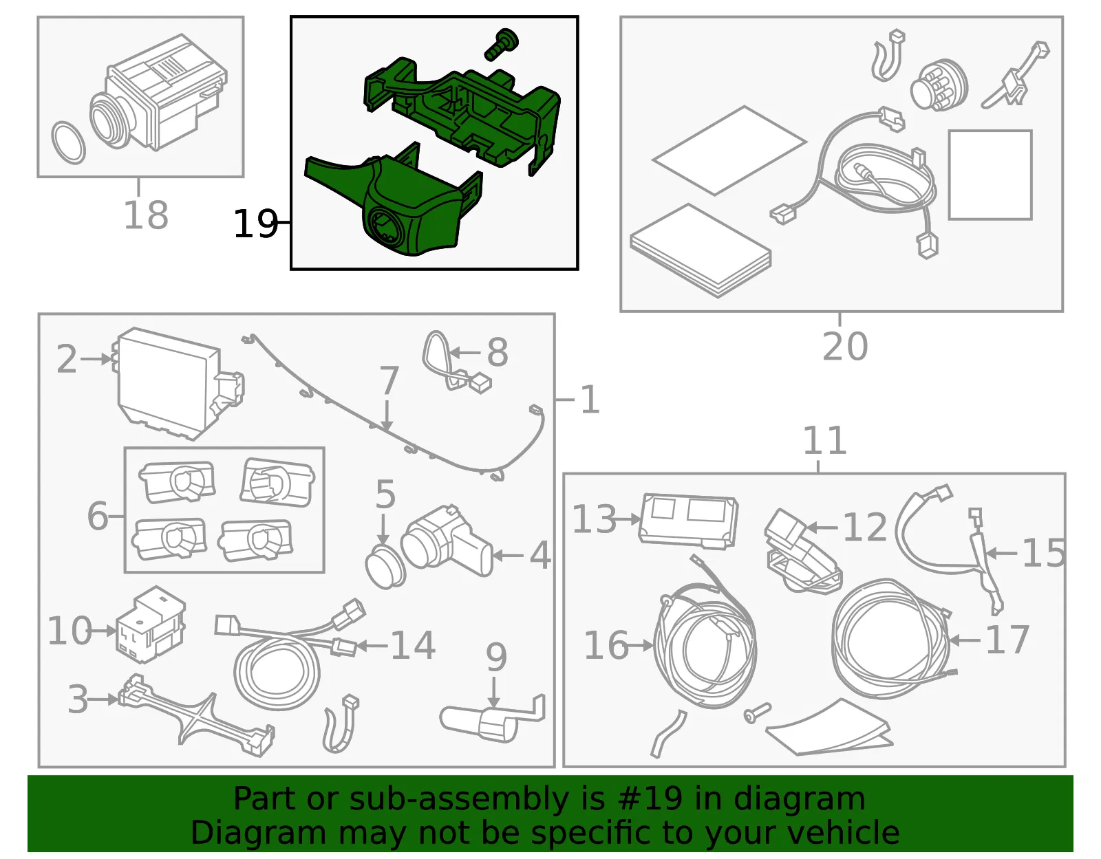 Front Camera Housing - Volvo (9487156) - view 2