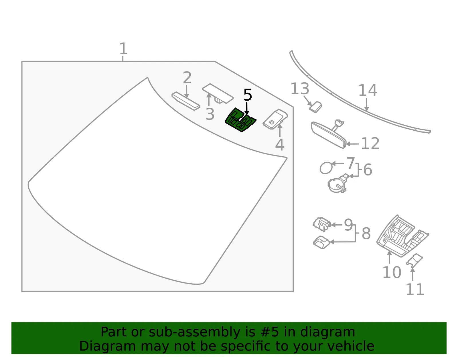 Mount Base - Kia (96040-CV000) - view 2