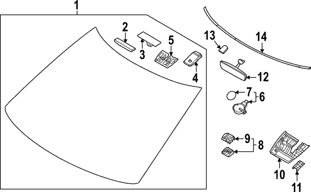 Mount Base - Kia (96040-XG000)