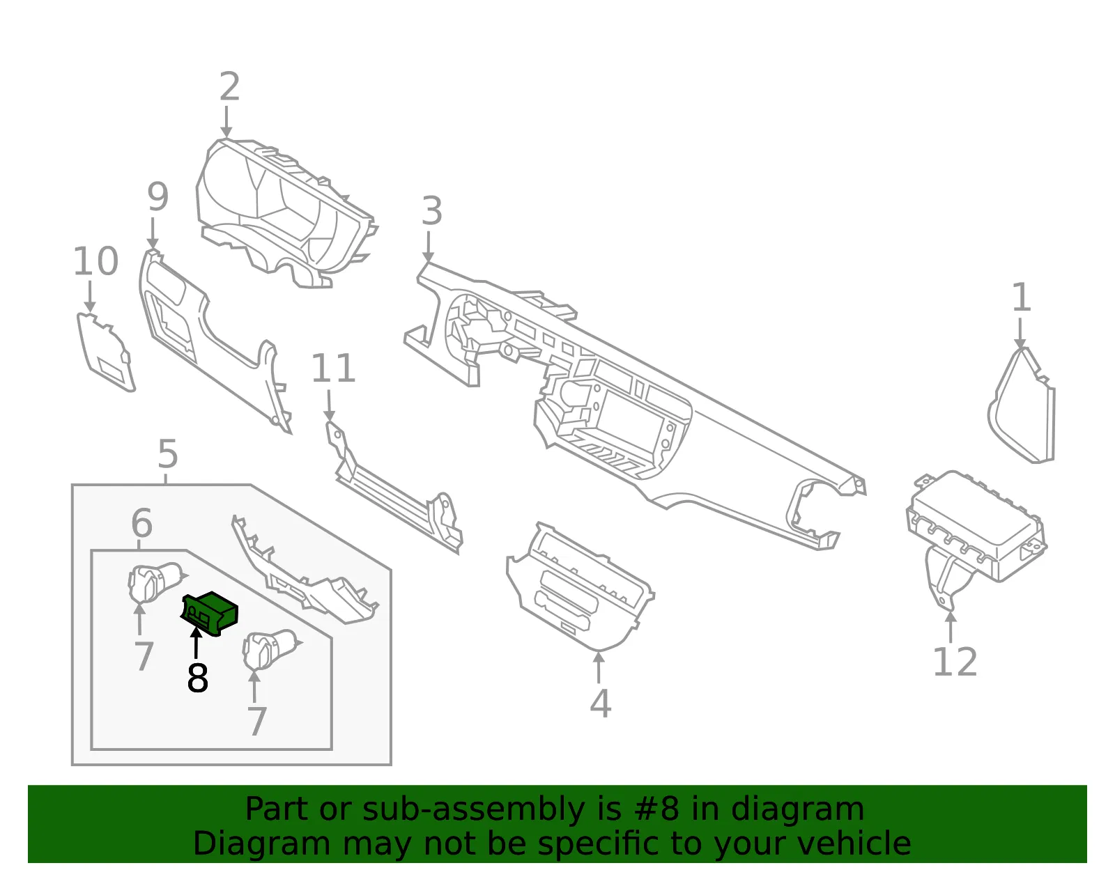 Auxiliary Jack - Kia (96120-1W010) - view 2