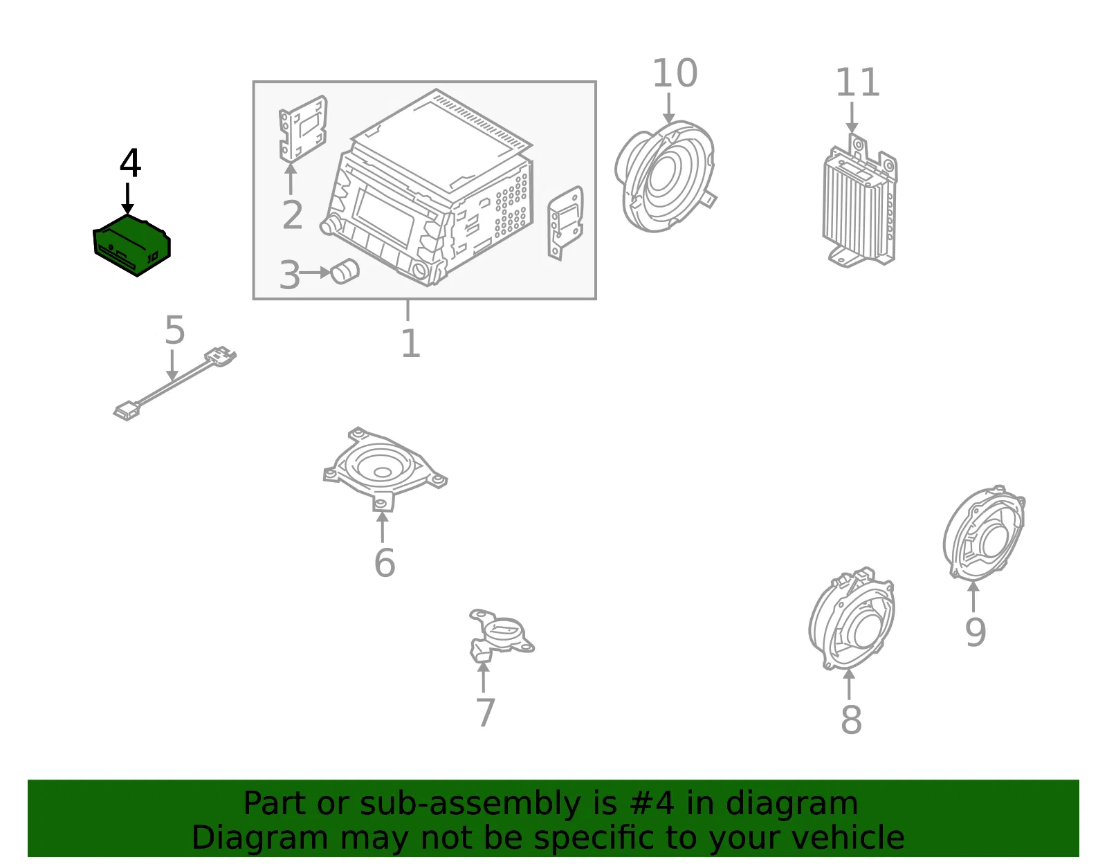 Auxiliary Jack - Kia (96120-2K800) - view 2