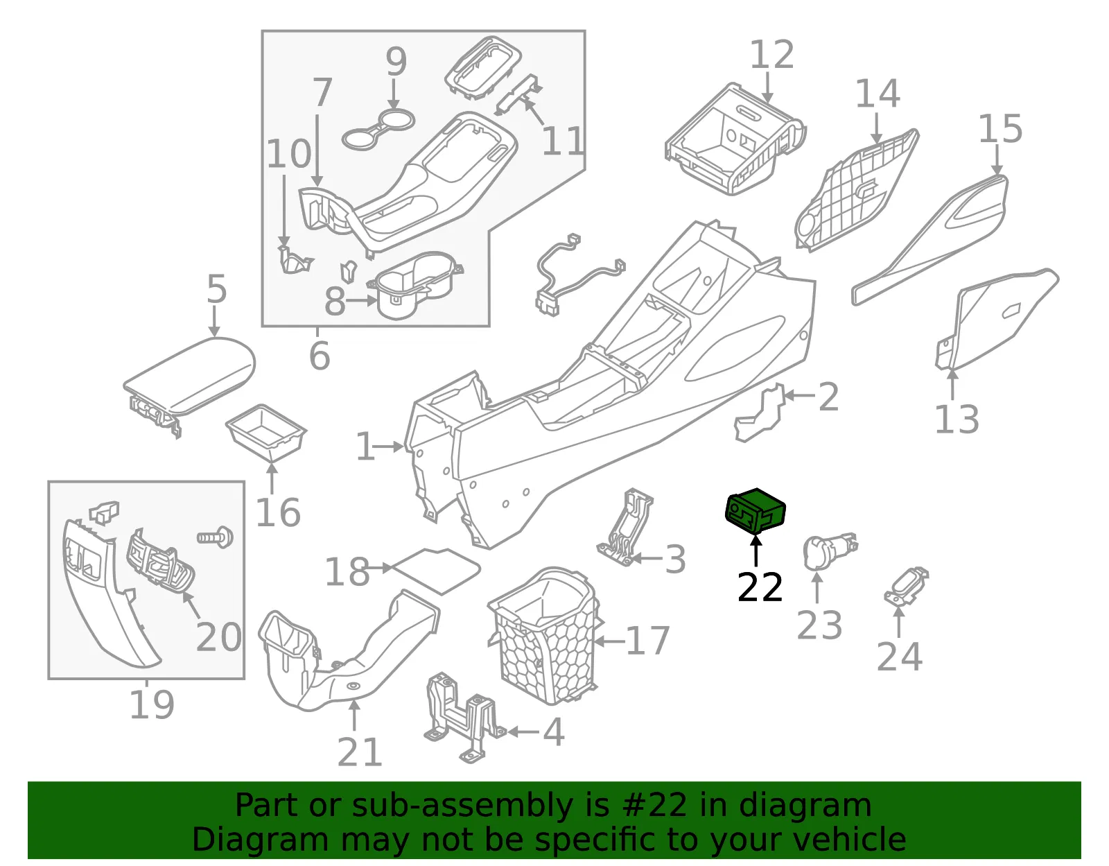 Auxiliary Jack - Kia (96120-A7000) - view 2