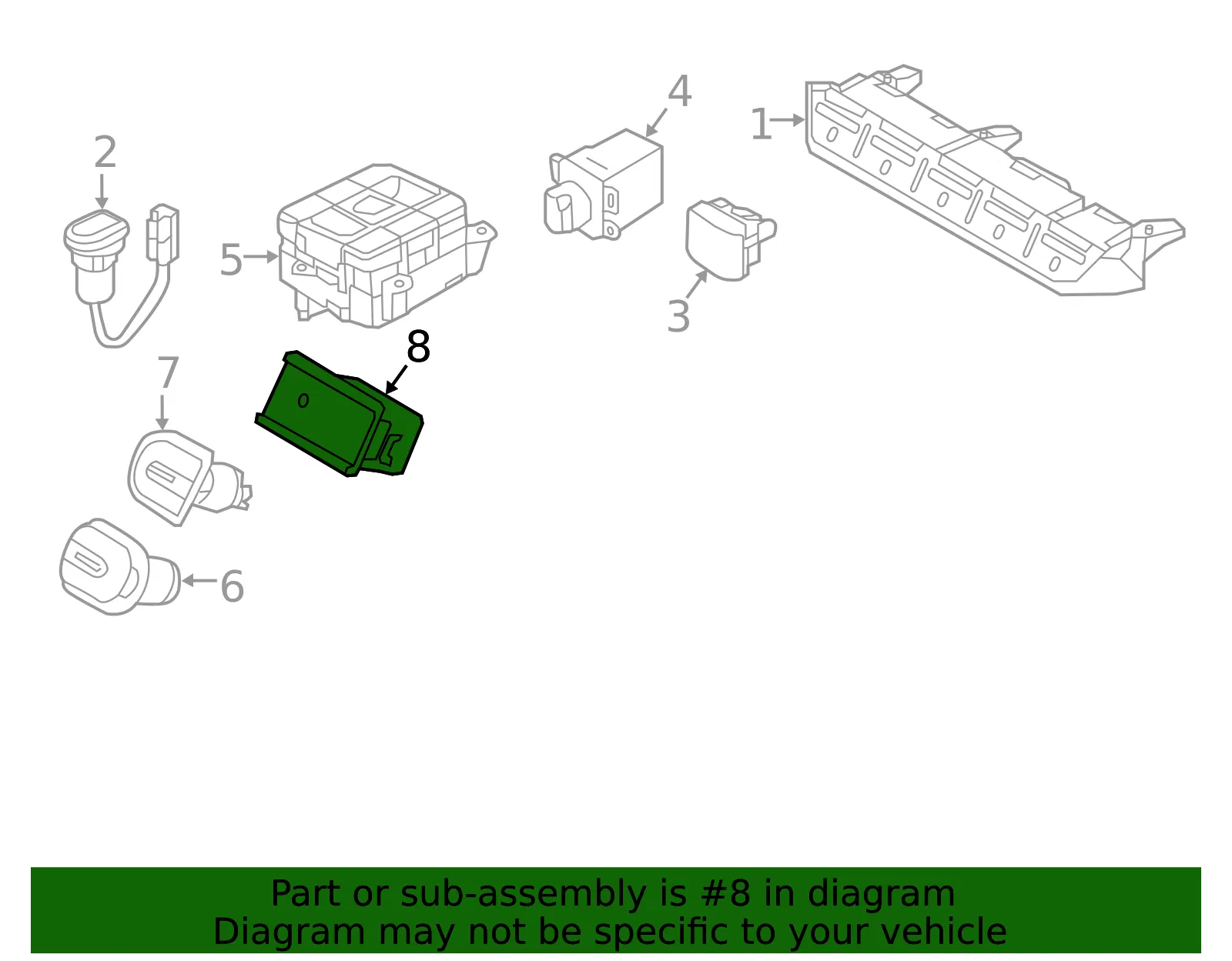 Auxiliary Jack - Kia (96120-C5100) - view 2