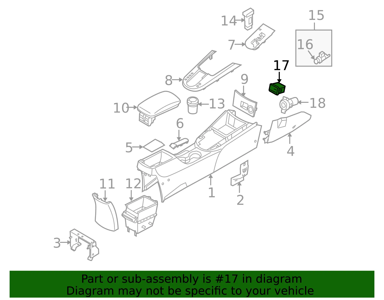 Auxiliary Jack - Kia (96130-1M100WK) - view 2