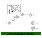 Radio Chassis Knob - Kia (96173-1UCA0VA) - view 4