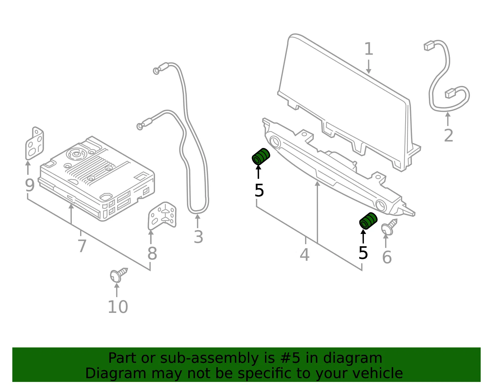Control Panel Knob - Kia (96173-J6000) - view 2