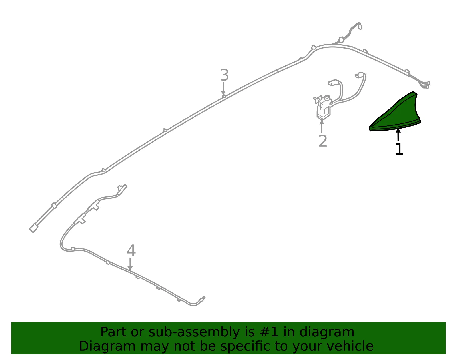 Antenna - Kia (96210-A7400) - view 2