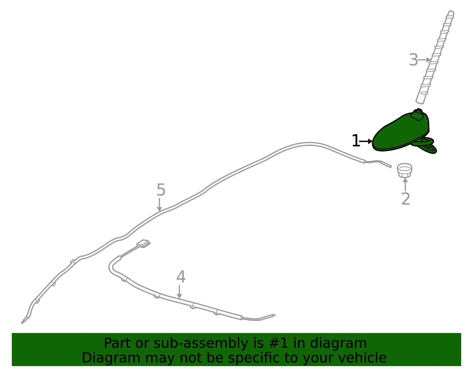 Antenna - Kia (96210-E4050) - view 2