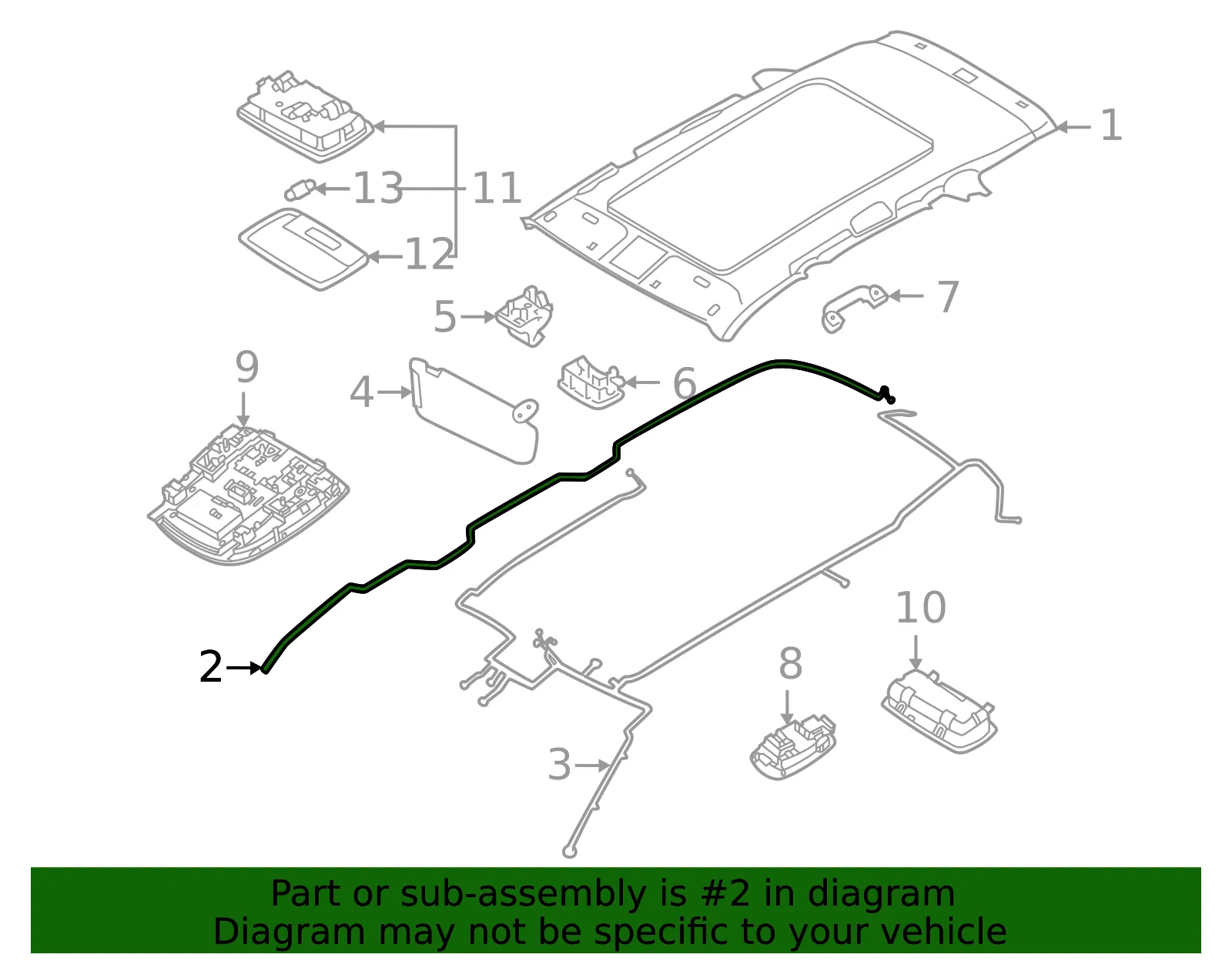 Antenna Cable - Kia (96230-R5600) - view 2