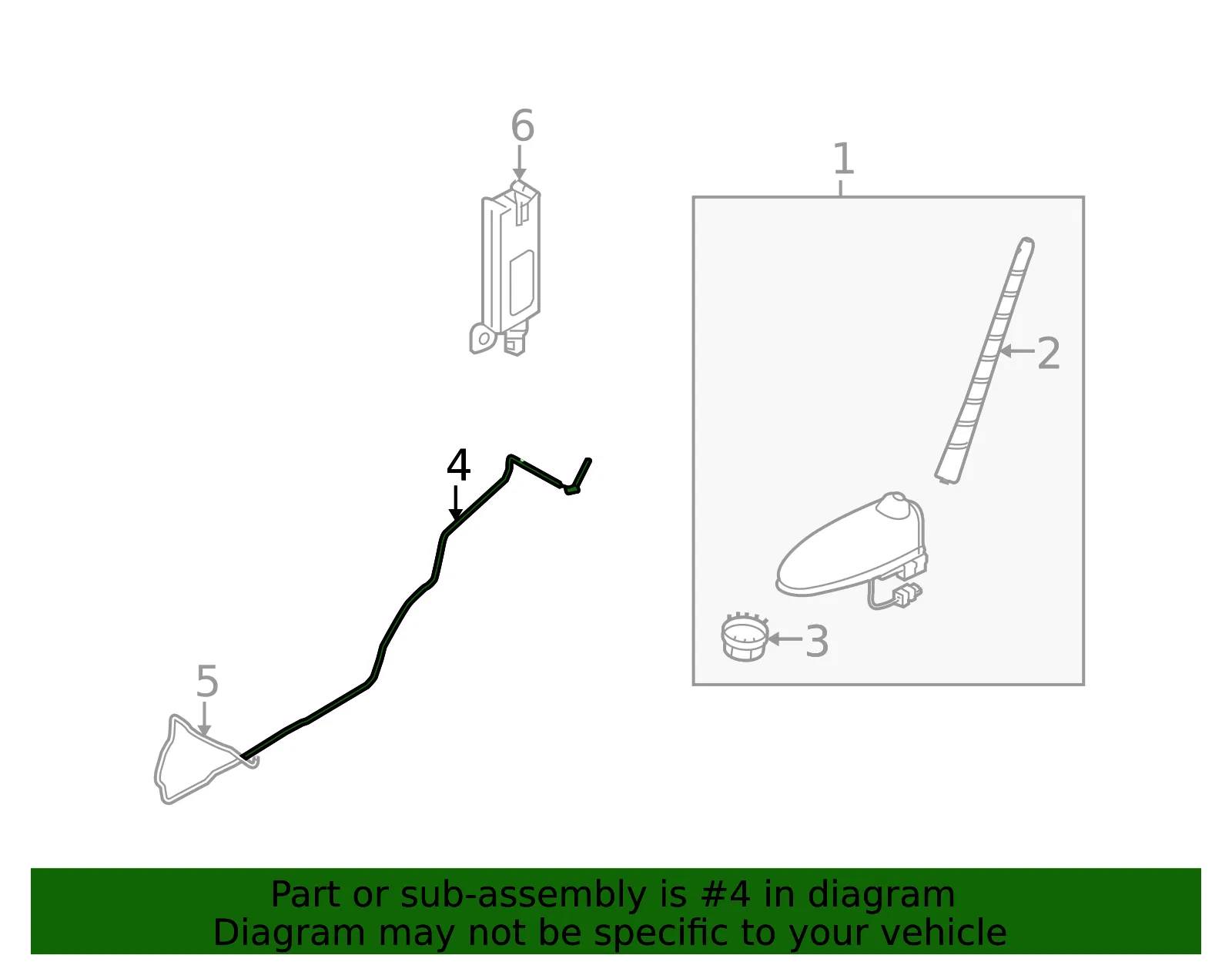 Antenna Cable - Kia (96240-2J700) - view 2