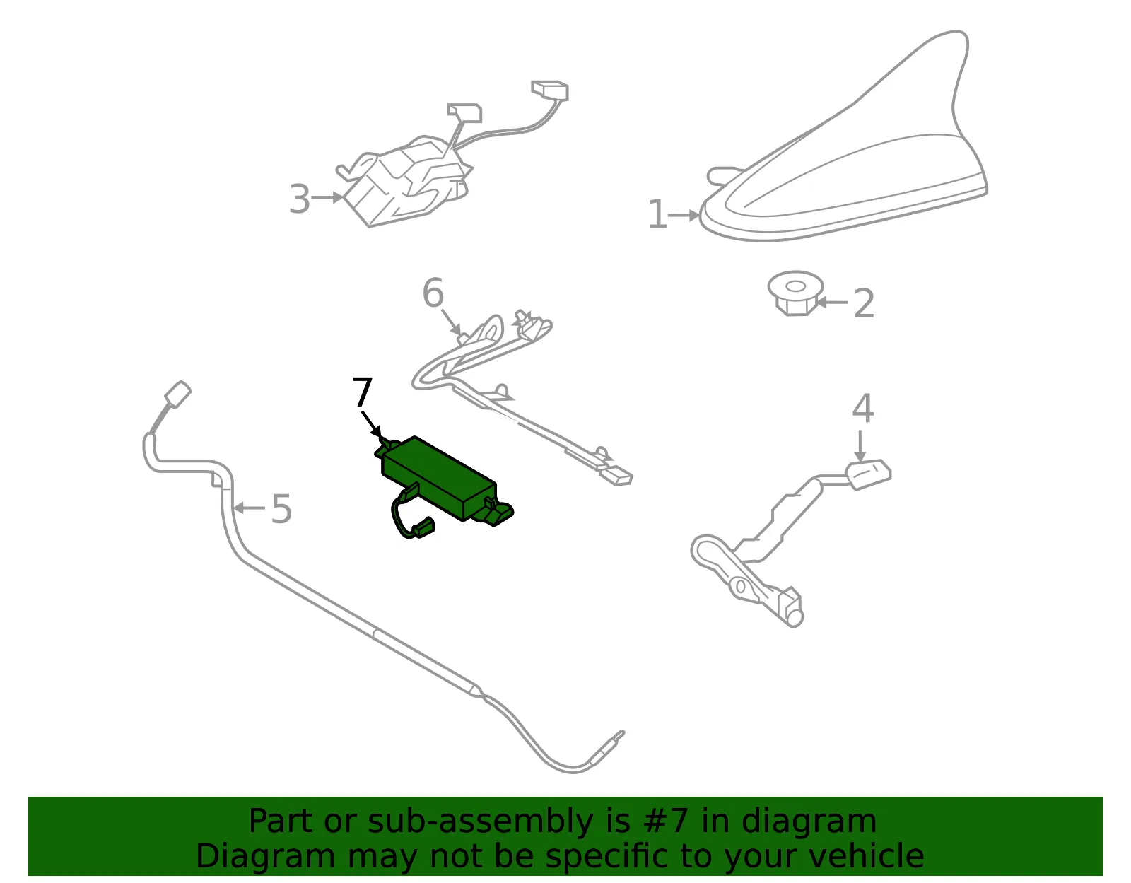 Antenna - Kia (96240-L2000) - view 2