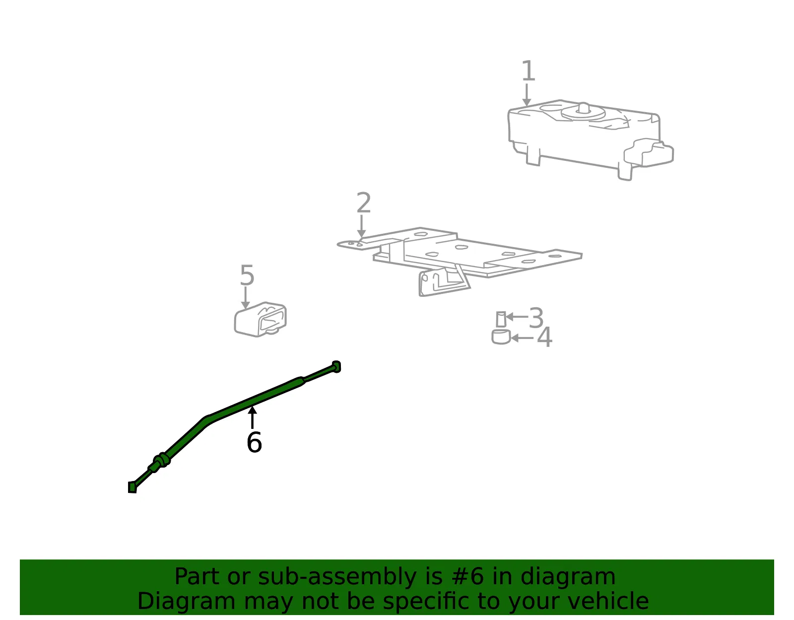 Cable - Kia (96430-3C001) - view 2