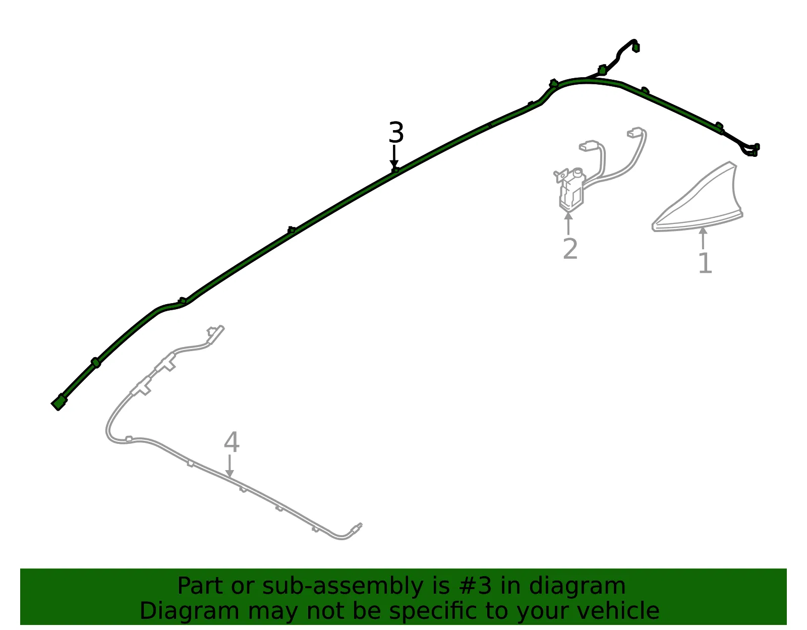 Cable - Kia (96550-A7380) - view 2