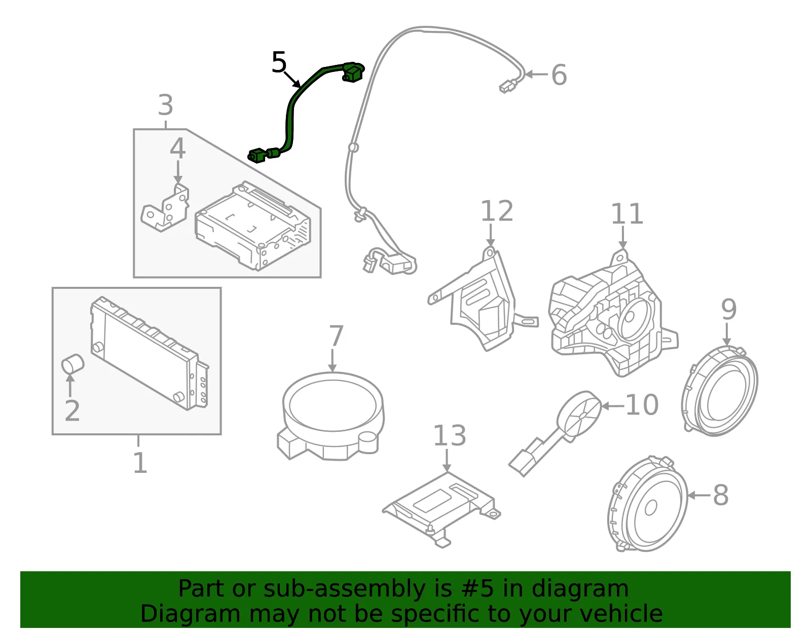 Cable - Kia (96591-P1000) - view 2
