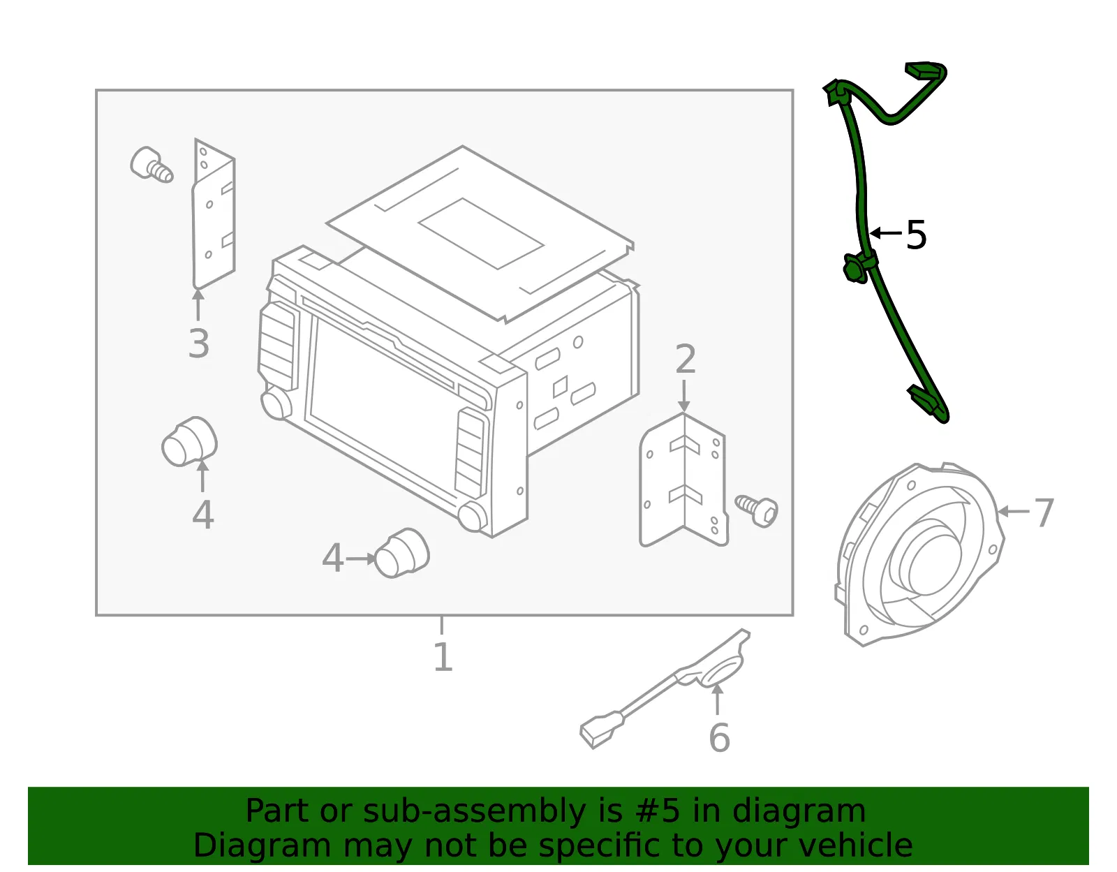 Cable - Kia (96595-1W400) - view 2