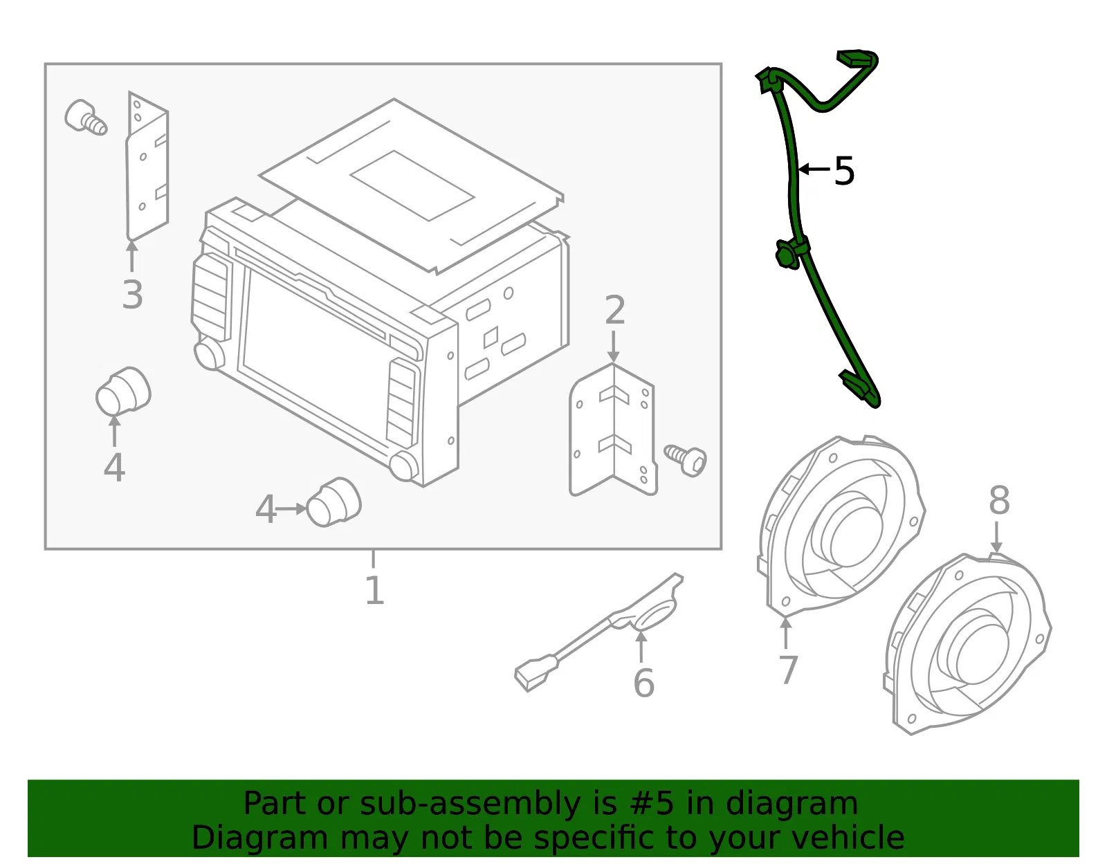 Cable - Kia (96595-1W100) - view 2
