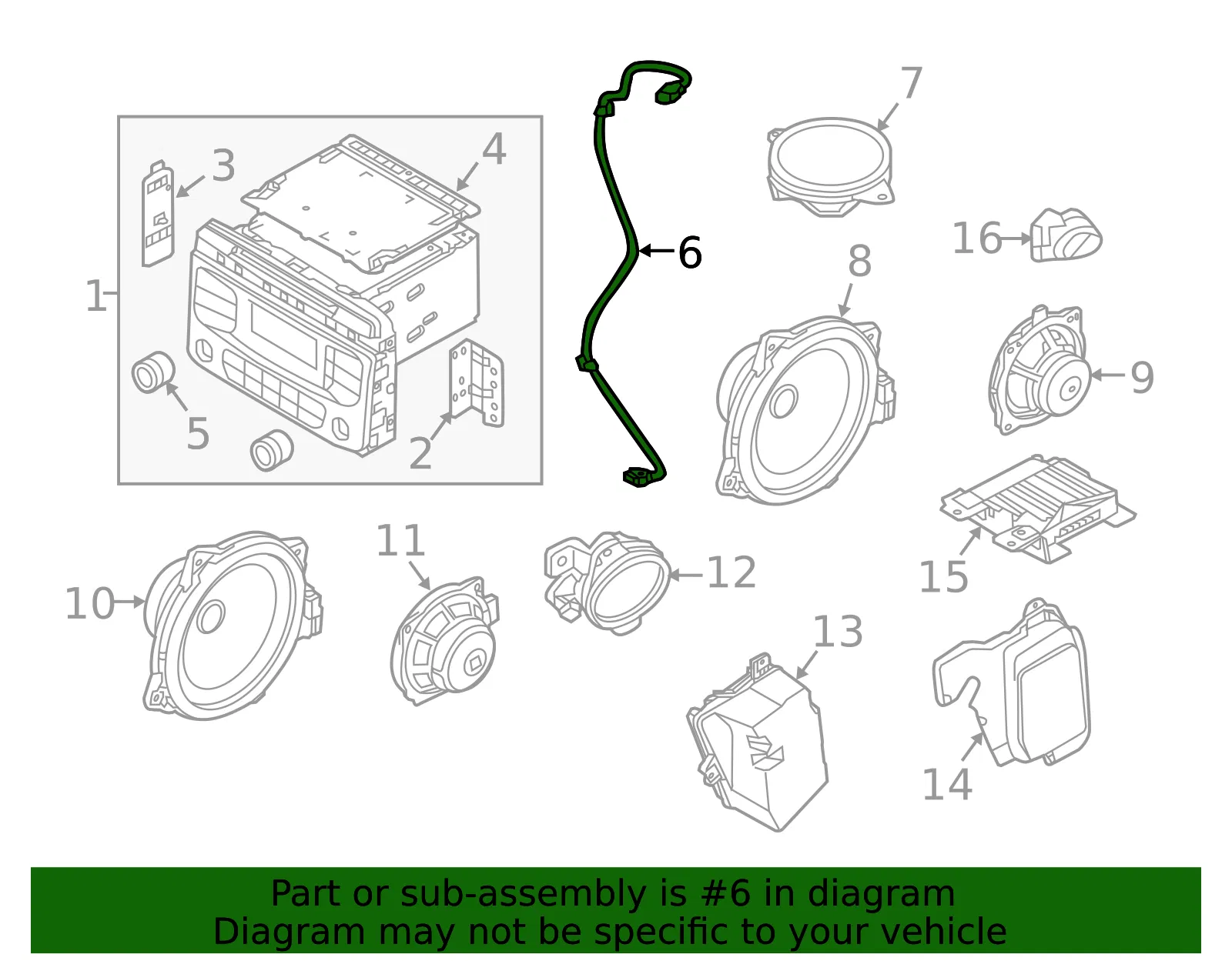 Cable - Kia (96595-C5000) - view 2