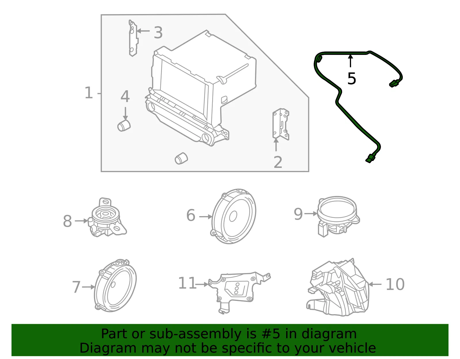 Cable - Kia (96595-Q4500) - view 2