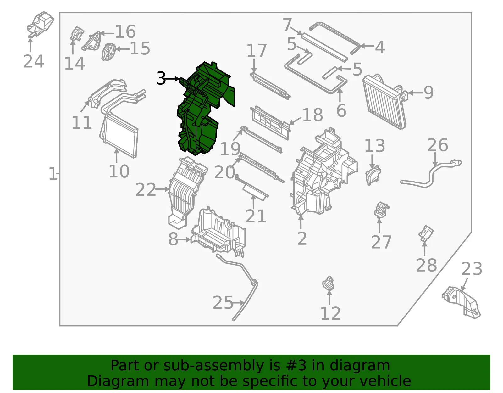 Case Assembly - Kia (97134-Q5300) - view 2