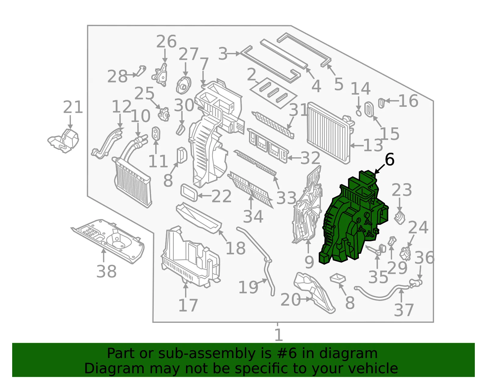 Case Assembly - Kia (97135-C6200) - view 2
