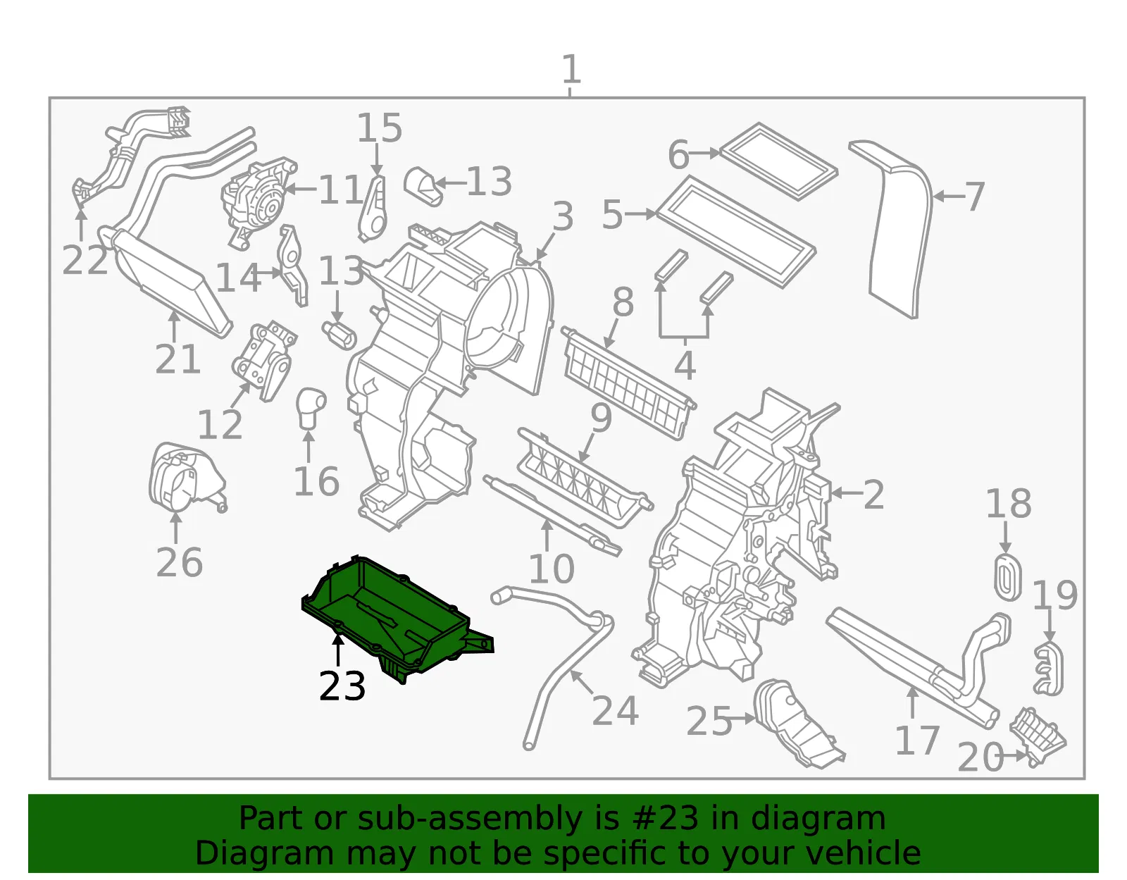 Case Assembly - Kia (97136-1W000) - view 2