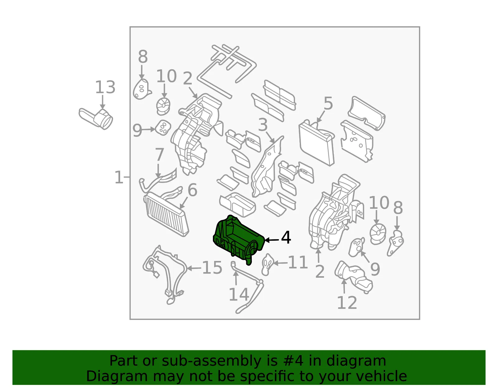Case Assembly - Kia (97136-4D000) - view 2