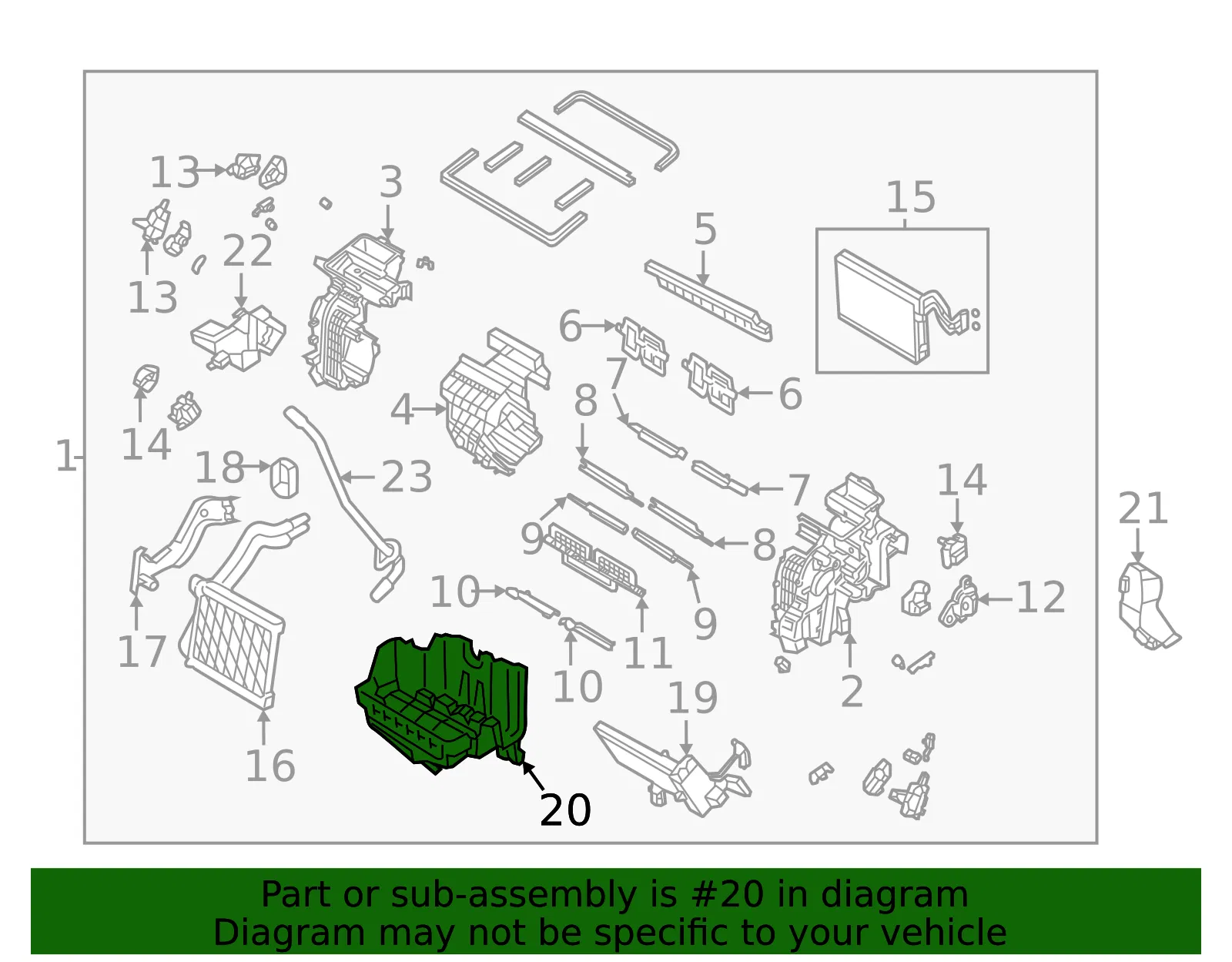 Case Assembly - Kia (97137-CV000) - view 2