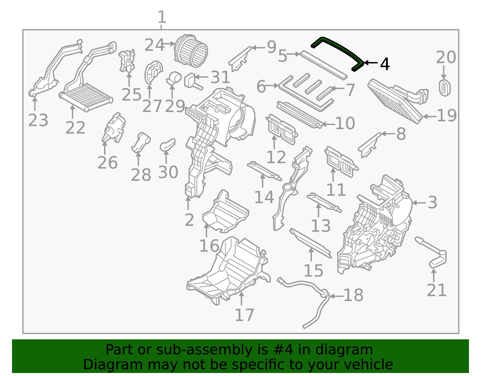 Upper Seal - Kia (97165-B2020) - view 2