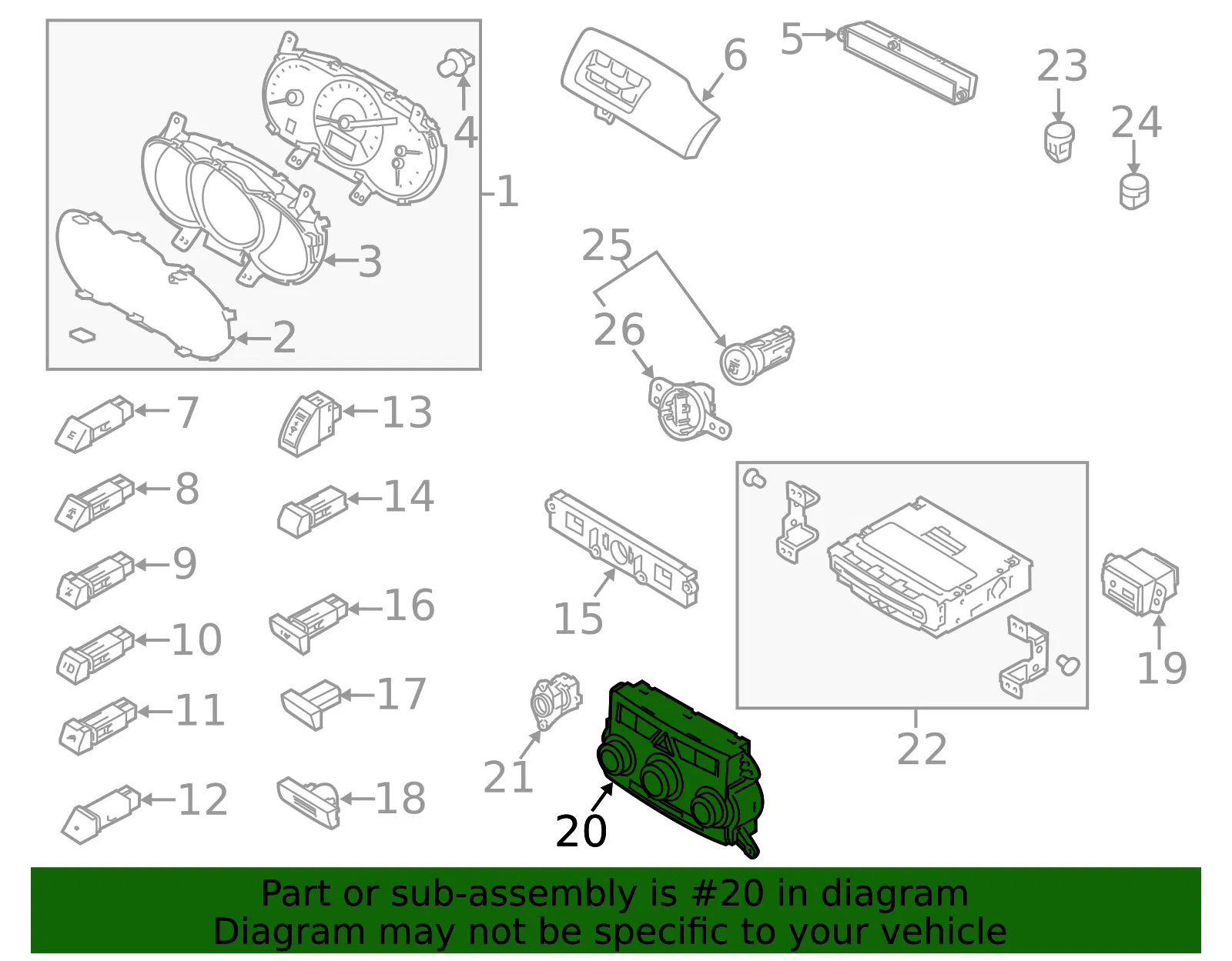 Temp Control - Kia (97250-1U250CA) - view 2