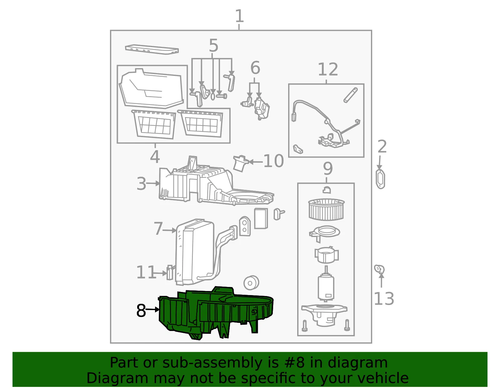 Case Assembly - Kia (97617-3E400) - view 2