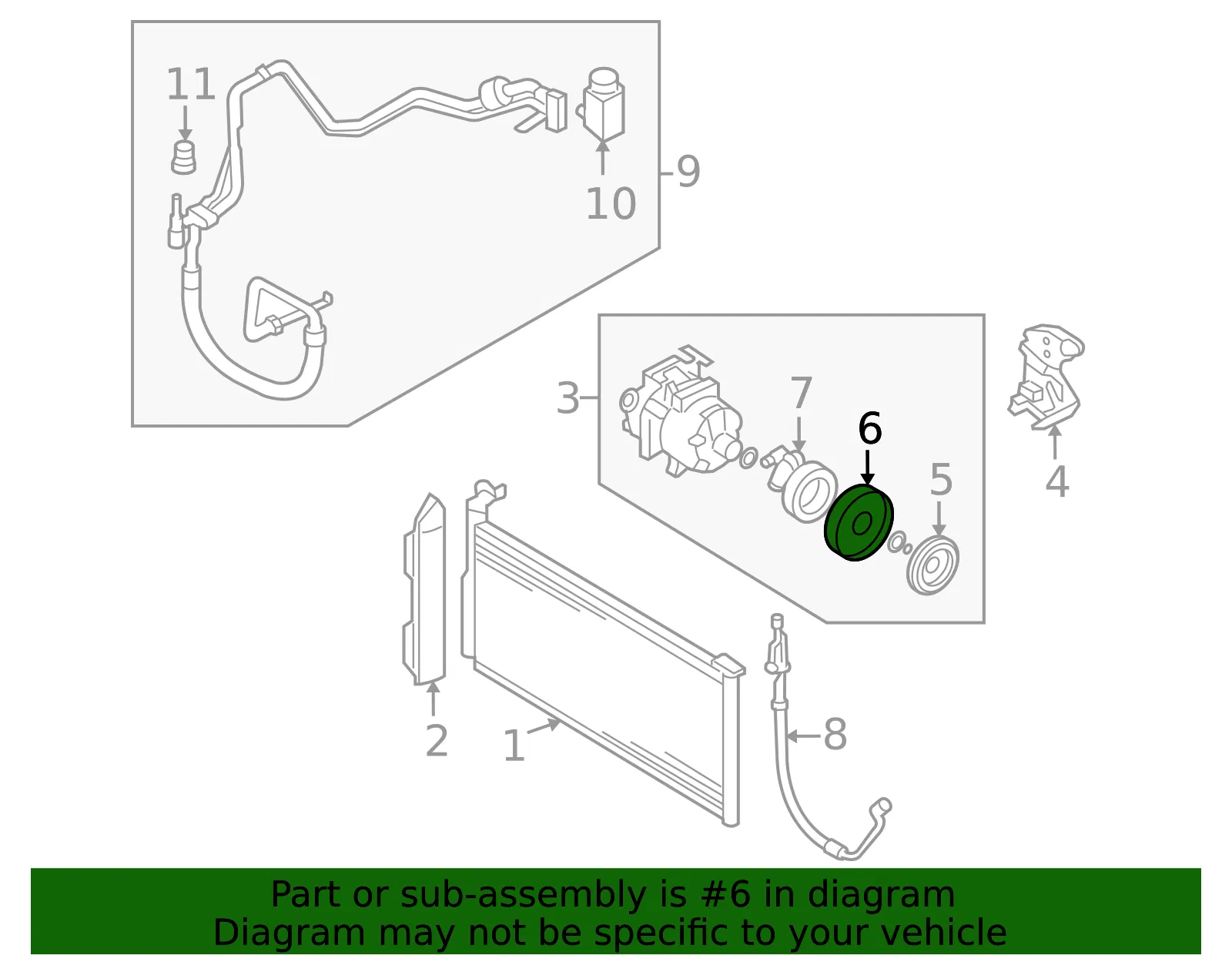 Pulley - Kia (97643-3F400) - view 2