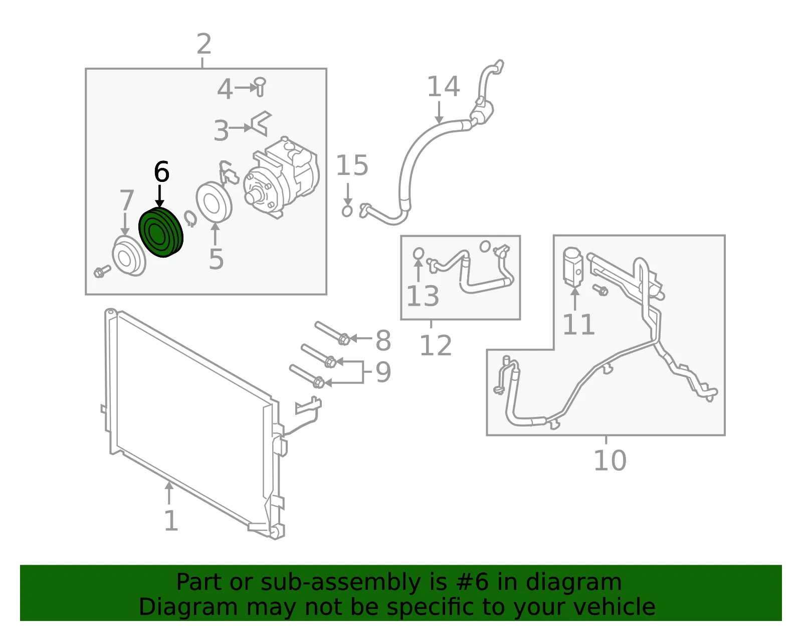 Pulley - Kia (97643-4D800) - view 2