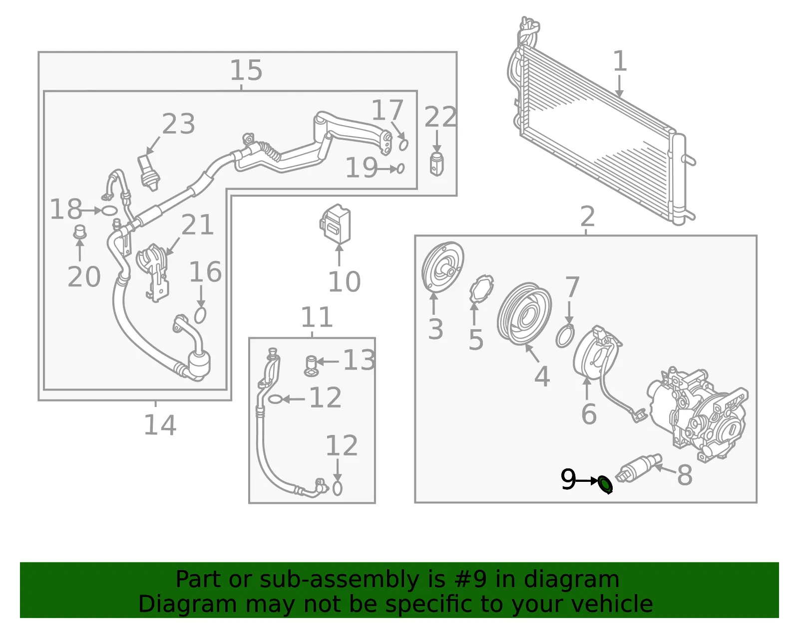 Valve Snap Ring - Kia (97683-D9000) - view 2