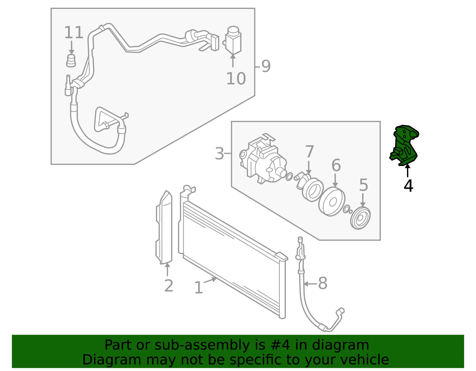 Mount Bracket - Kia (97703-3L000) - view 2