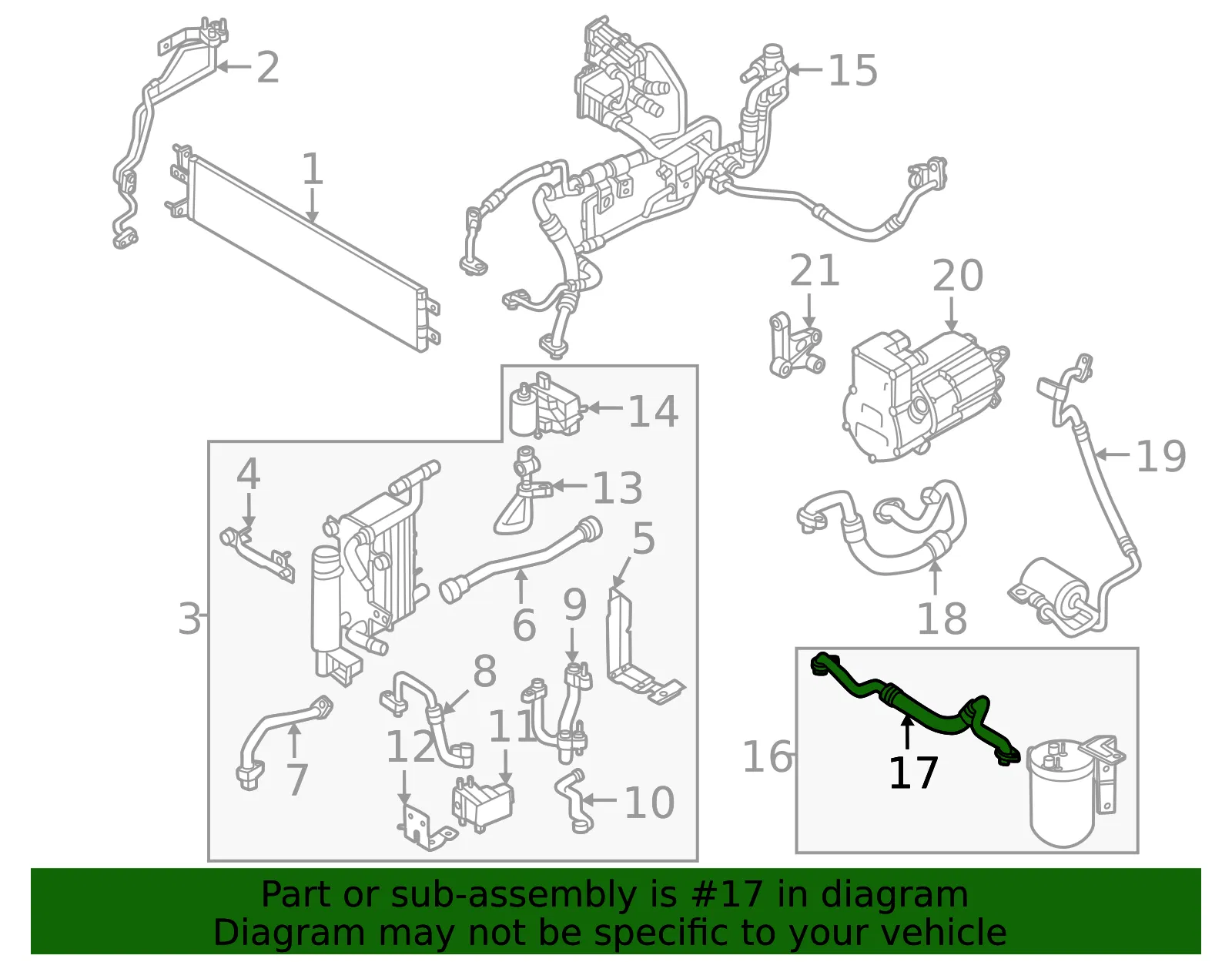 Suction Pipe - Kia (97763-CV910) - view 2