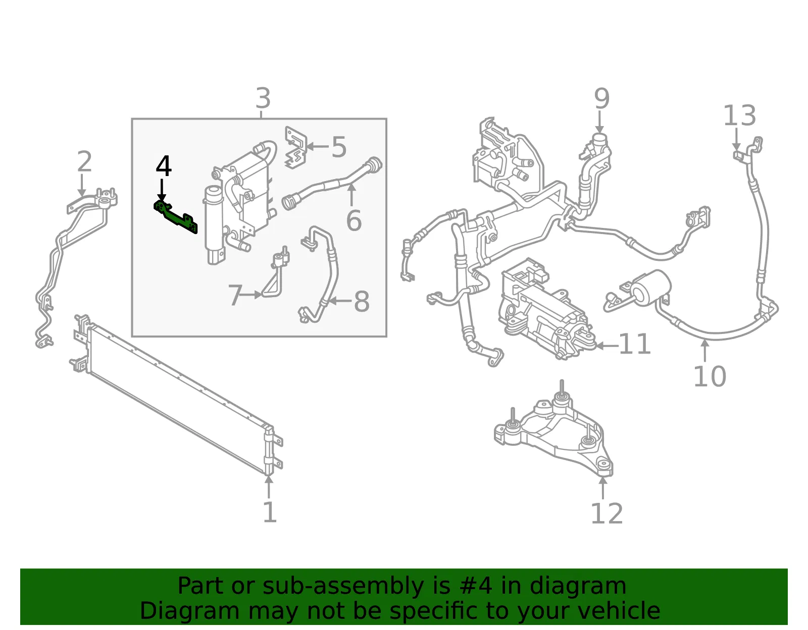 Front Bracket - Kia (97796-CV000) - view 2