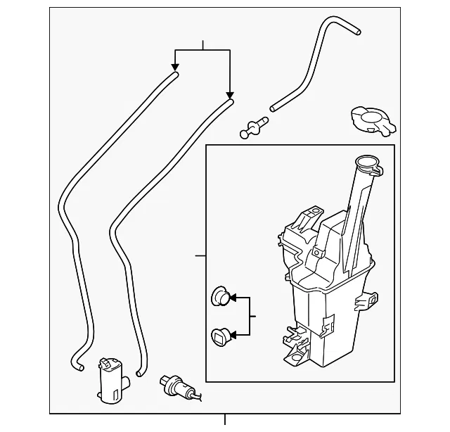 Washer Reservoir - Kia (98610-D9700)
