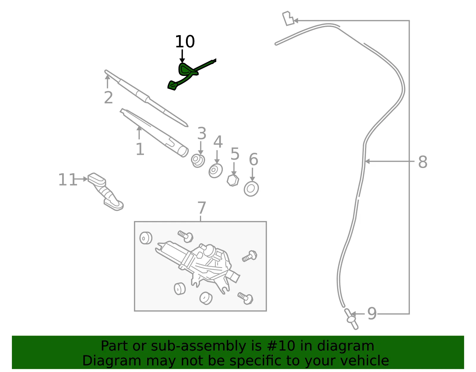 Washer Nozzle - Kia (98930-2F000) - view 2