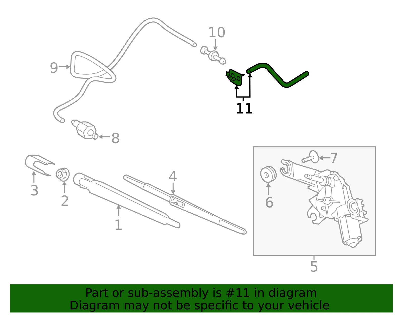 Washer Nozzle - Kia (98930-A9000) - view 2