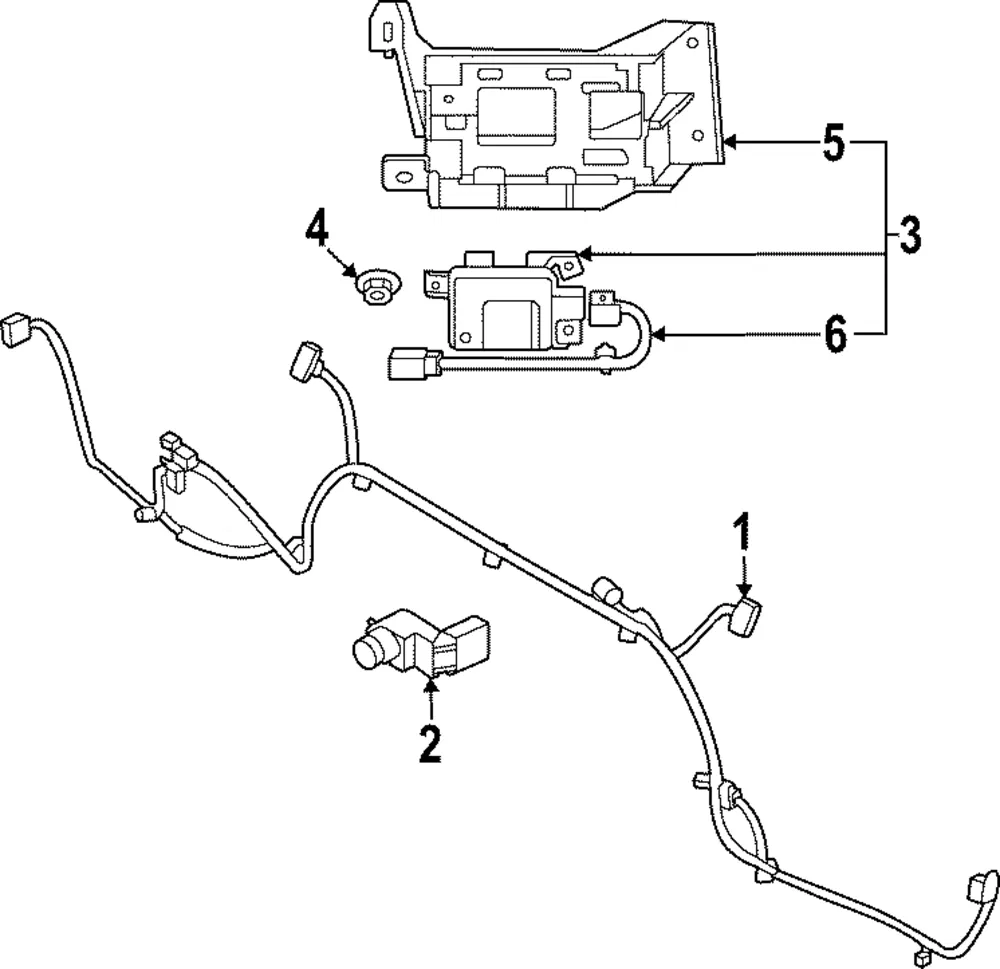 Blind Spot Radar Mount Bracket - Kia (99145-K0500)