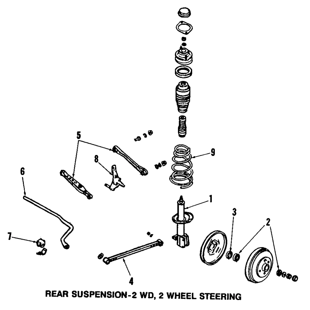 Damper Rear - Passenger Side (RH) - Mazda (B092-28-700G-9U)
