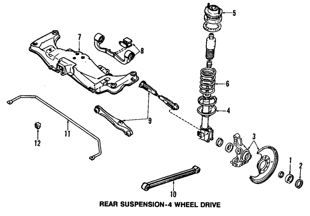 Damper L Rr - Driver's Side (LH) - Mazda (B212-28-90XD)