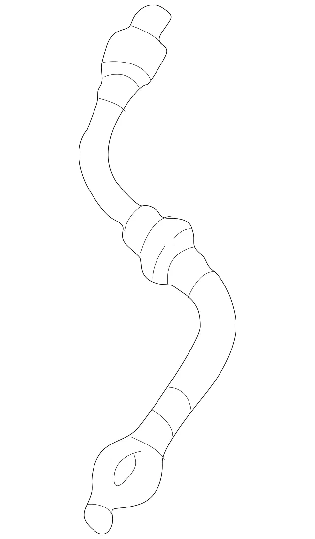 Flex Hose - Passenger Side (RH) - Mazda (B25D-43-980A)