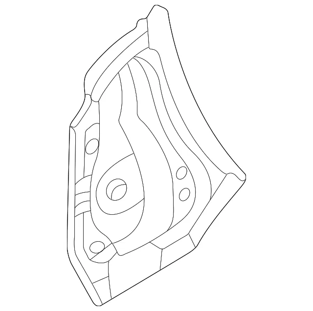 Plate R Corner - Passenger Side (RH) - Mazda (B25D-70-480)