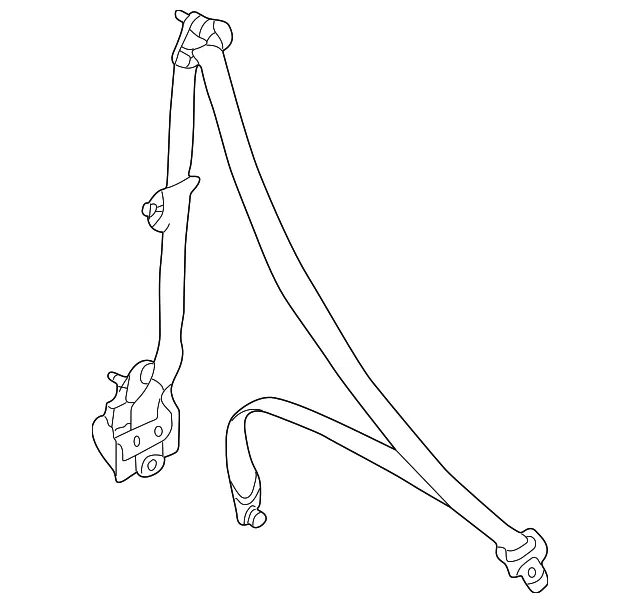 Belt B R Pretensioner - Passenger Side (RH) - Mazda (BL8D-57-L30B-03)