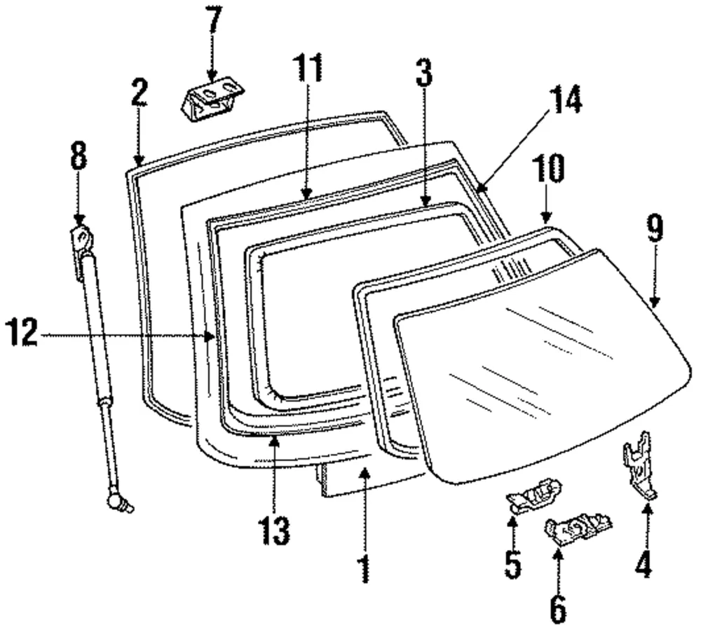 Lock L/Gate - MAZDA (B46862310A)