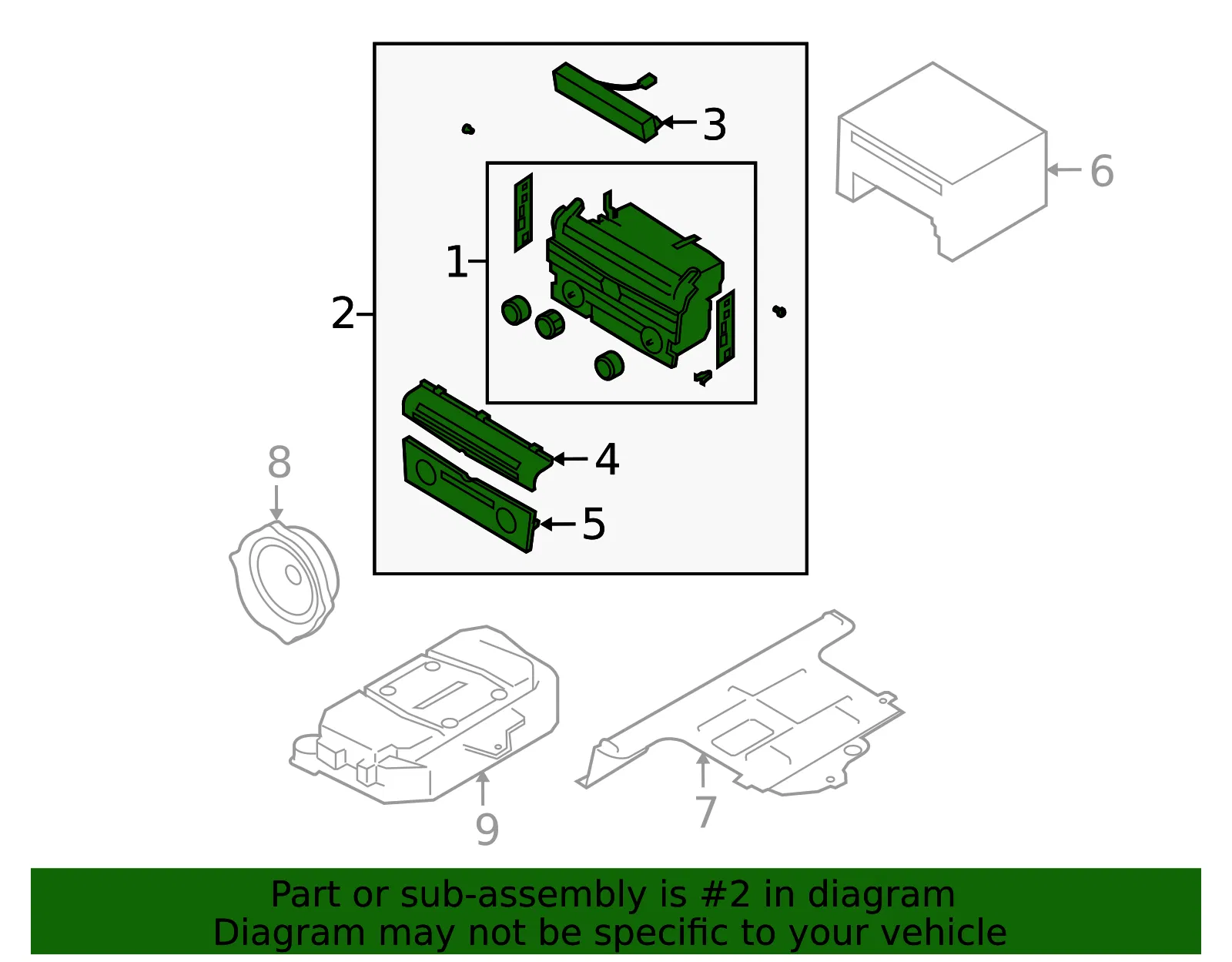 Panel Audio - Mazda (bap3669h0) - view 2