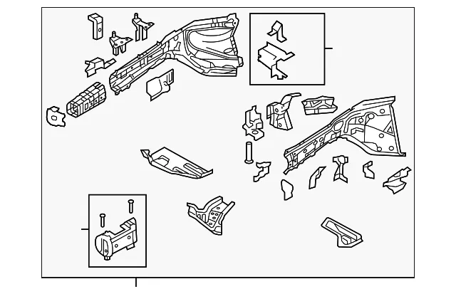 Rail Assembly - Passenger Side (RH) - Mazda (BFD1-53-31XA)