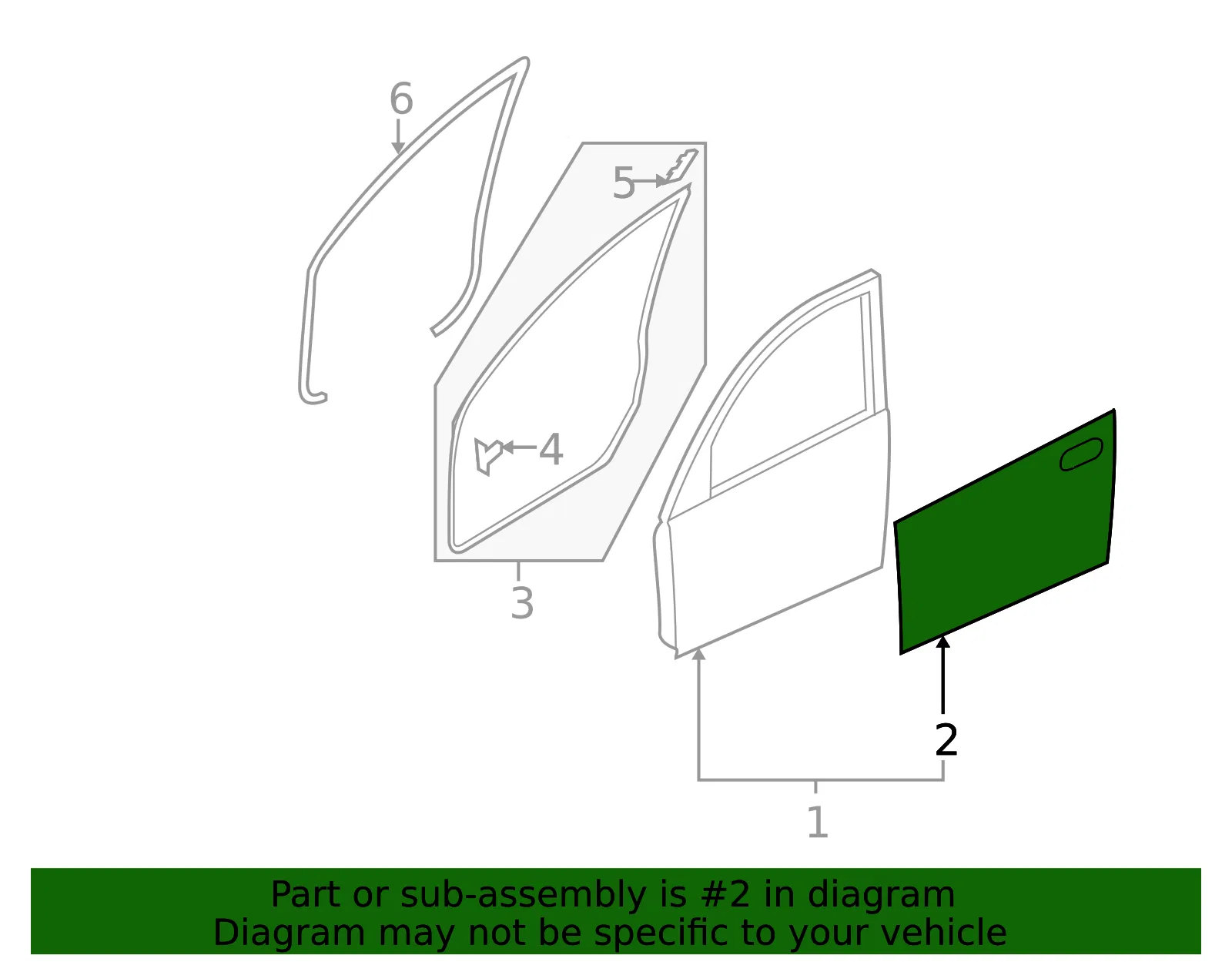 Outer Panel - Driver's Side (LH) - Mazda (BBM4-59-031) - view 2