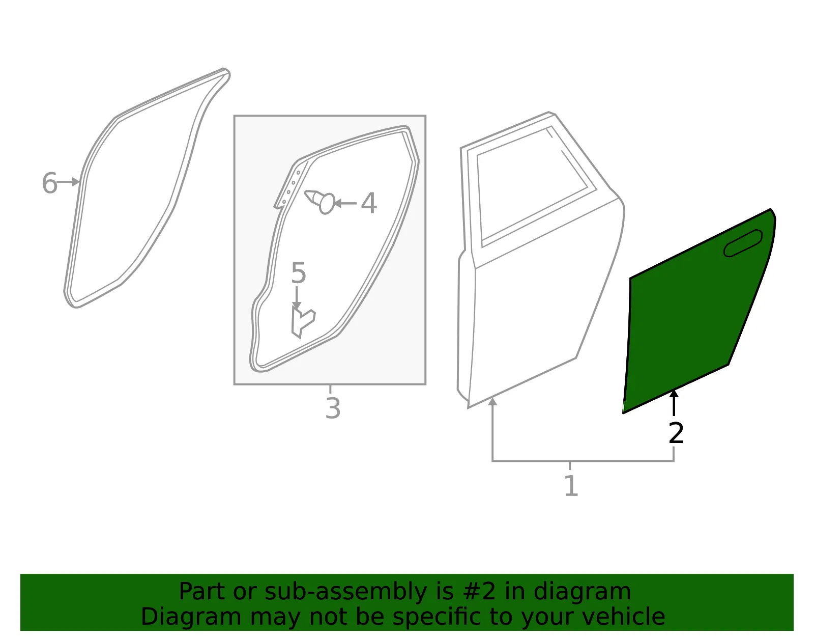 Outer Panel - Driver's Side (LH) - Mazda (BBN9-73-031) - view 2